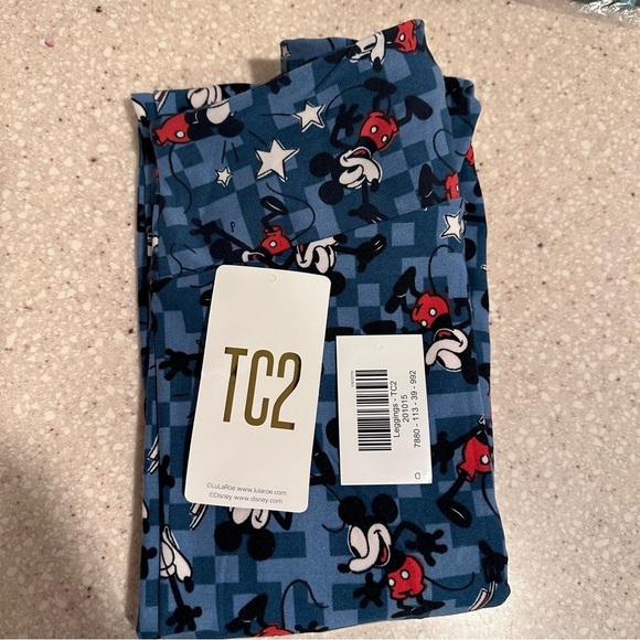 LulaRoe Disney Leggings, Tall & Curvy TC2 18-26, Soft & Comfy, Mickey Mouse NWT - Picture 2 of 14